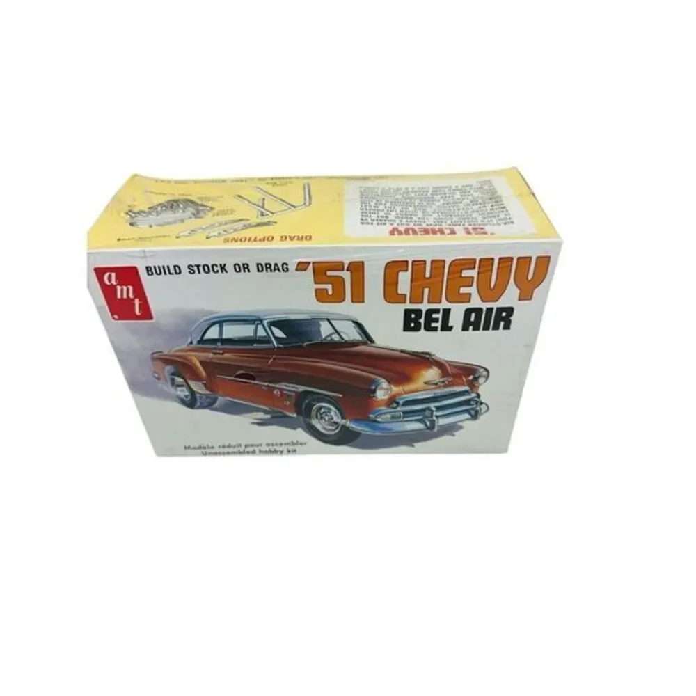 AMT '51 Chevy Bel Air Build Stock or Drag 1:25 Special Features T295 NOS Sealed